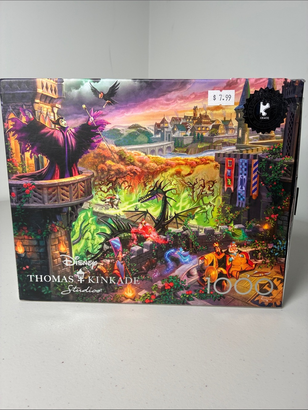 Thomas Kinkade Purple & Green Maleficent Fantasy Puzzle